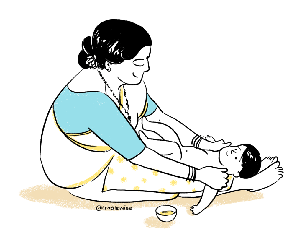 Indian infant massage
