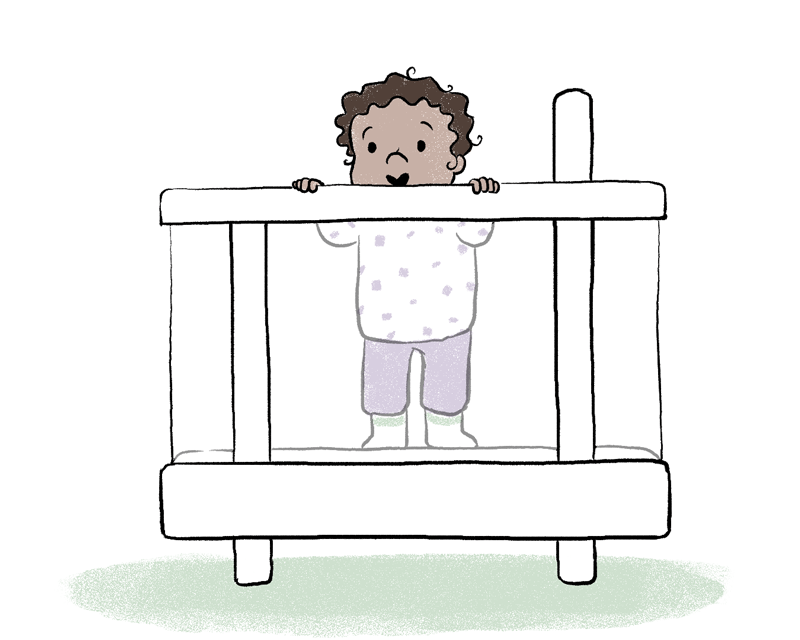 baby in Cradlewise crib