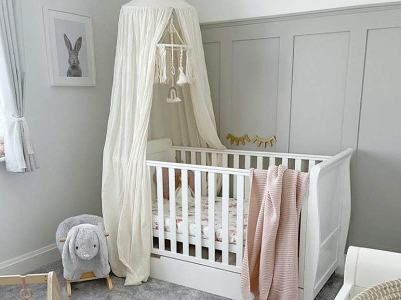 Hanging canopy nursery theme